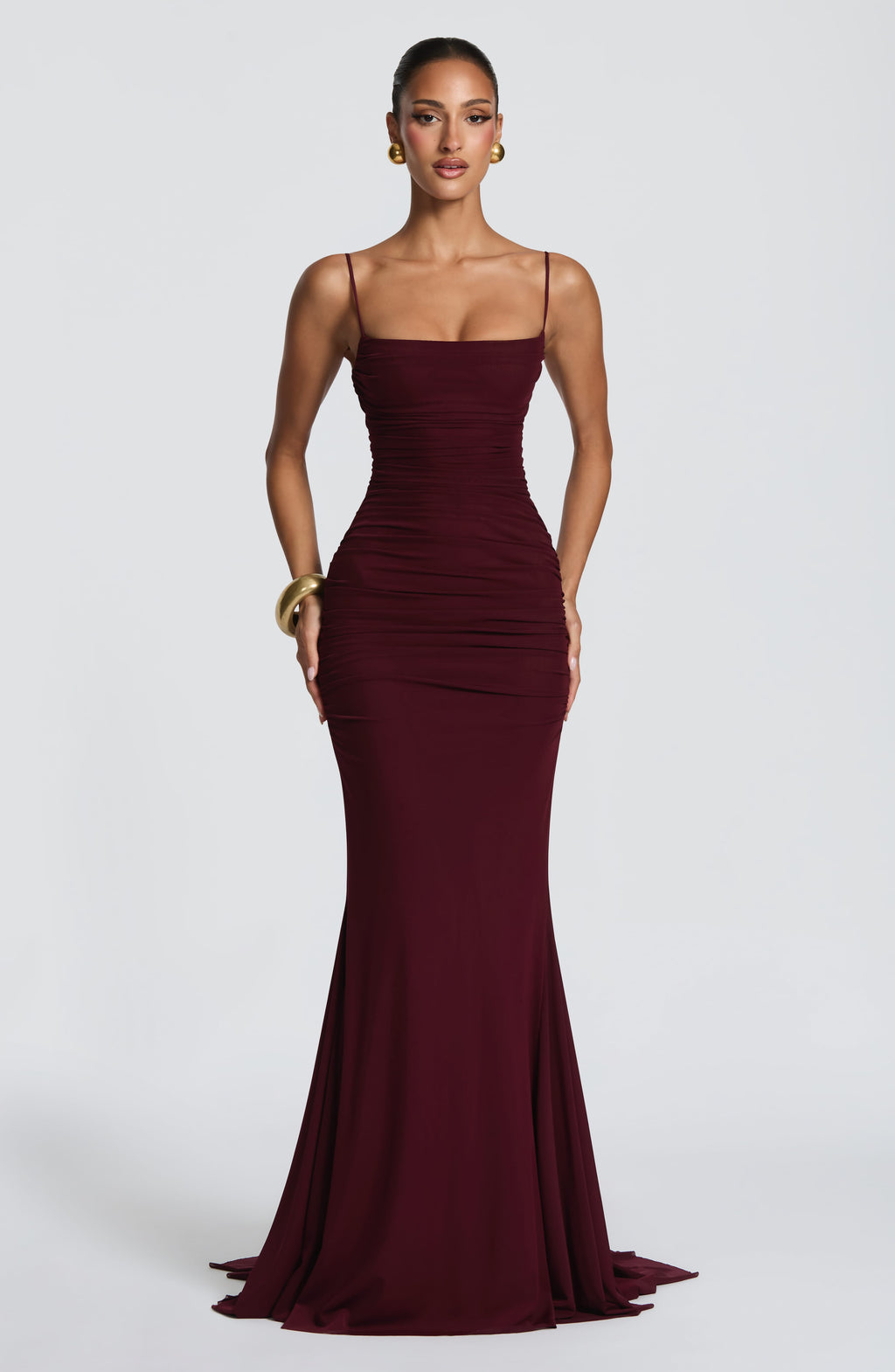 Leonora Gown - Cherry Lacquer