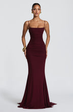 Leonora Gown - Cherry Lacquer