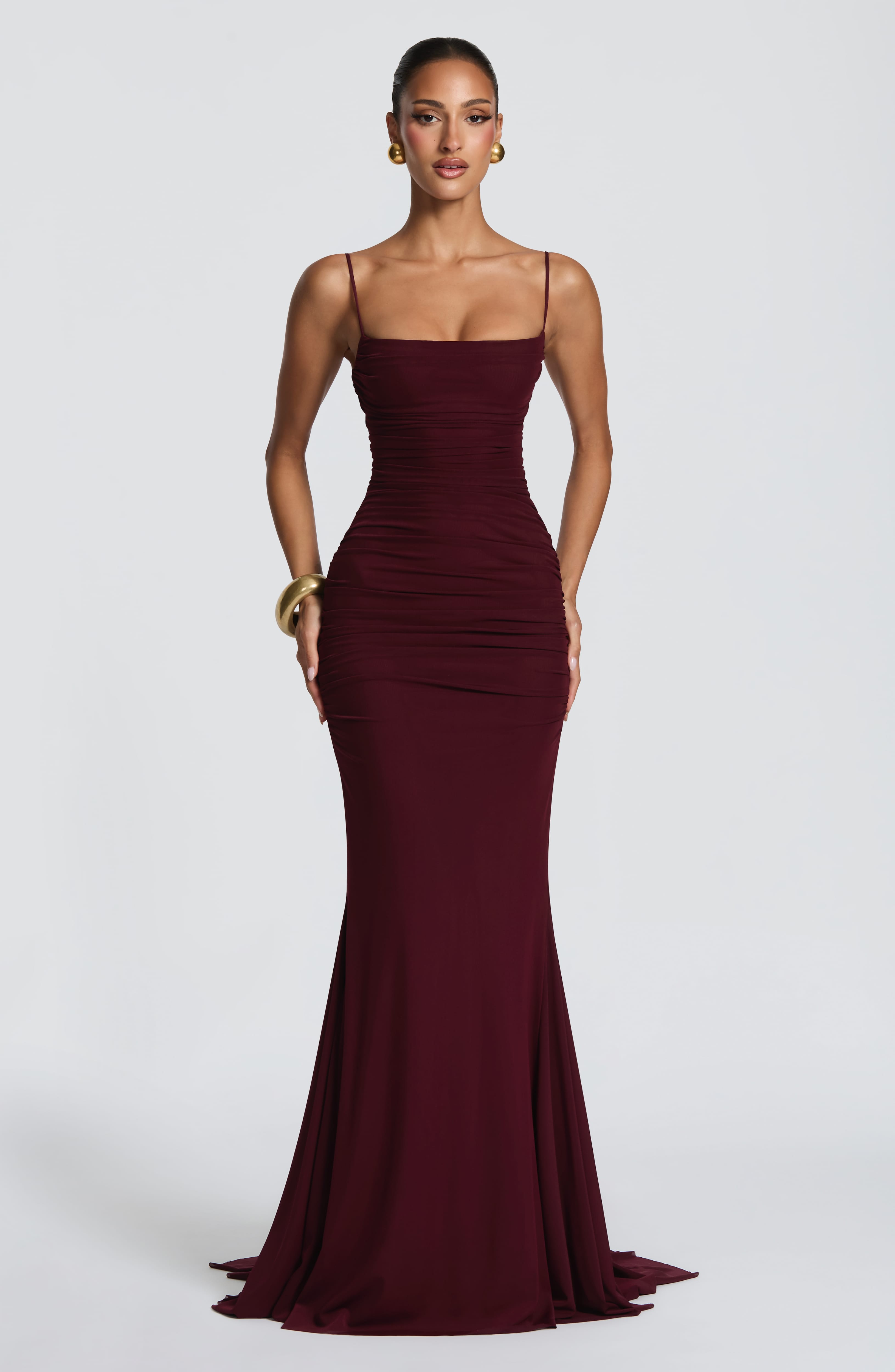 Leonora Gown - Cherry Lacquer