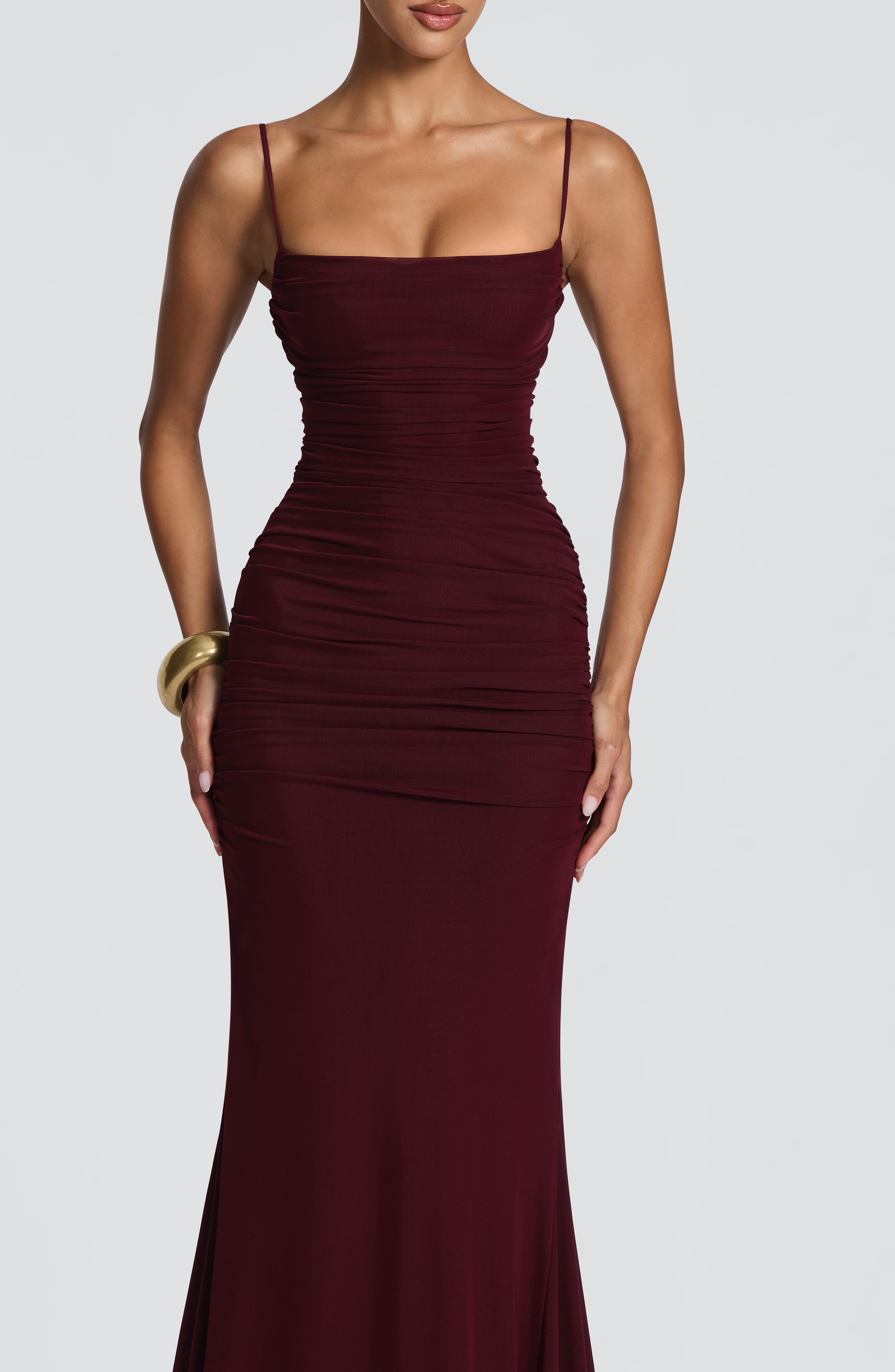 Leonora Gown - Cherry Lacquer
