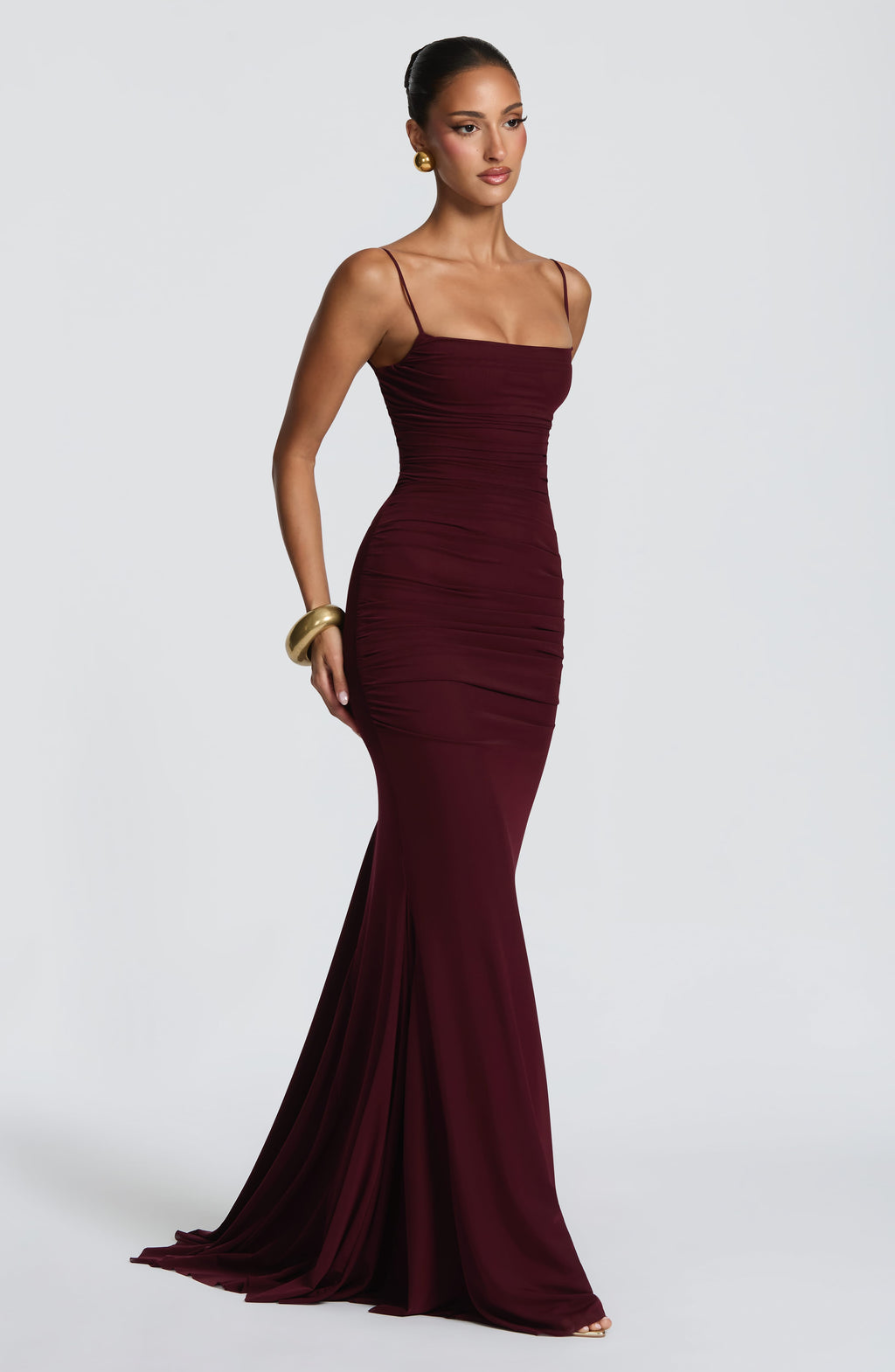 Leonora Gown - Cherry Lacquer
