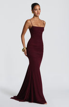 Leonora Gown - Cherry Lacquer