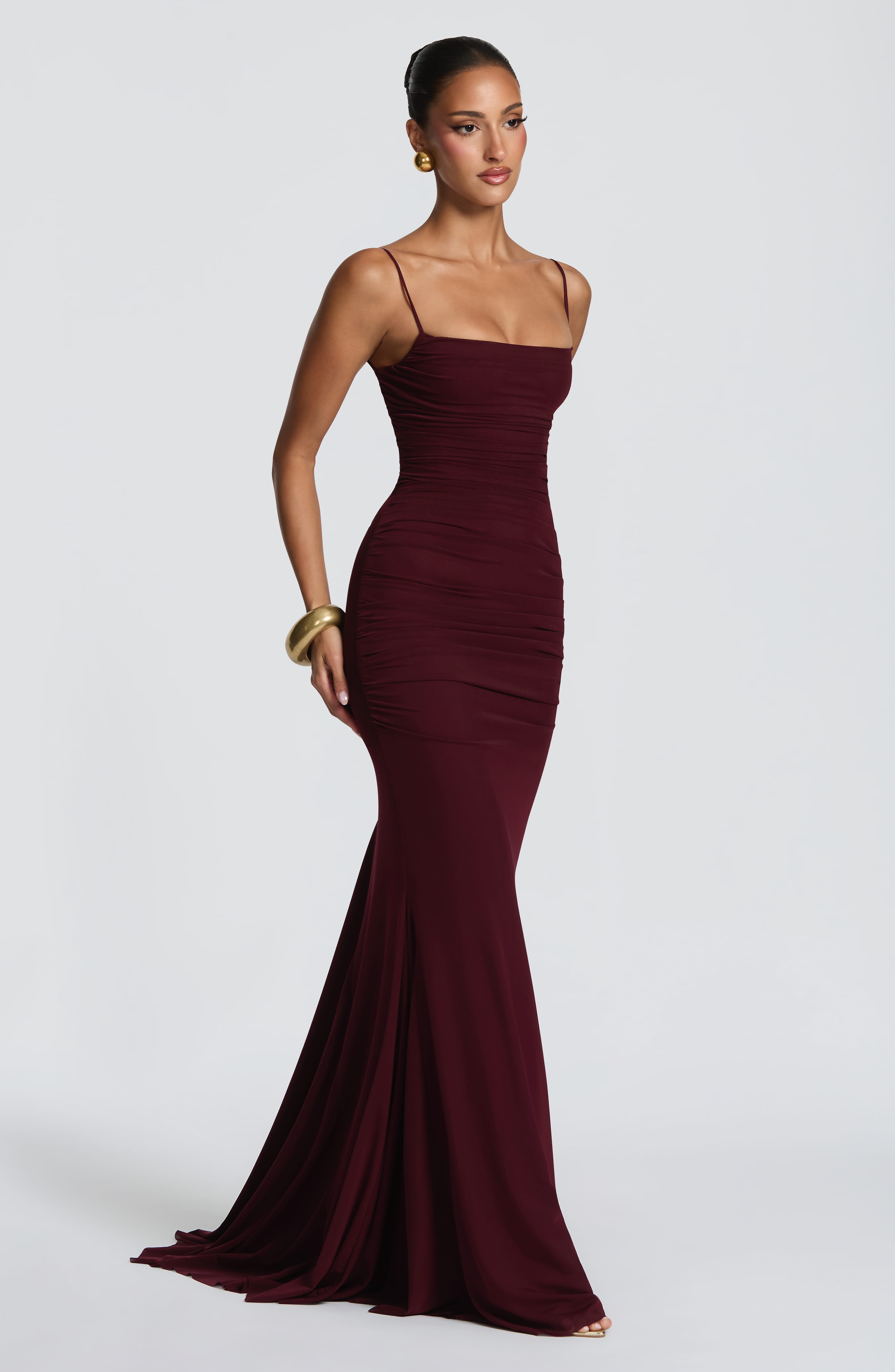 Leonora Gown - Cherry Lacquer