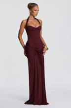 Paige Maxi Dress - Cherry Lacquer