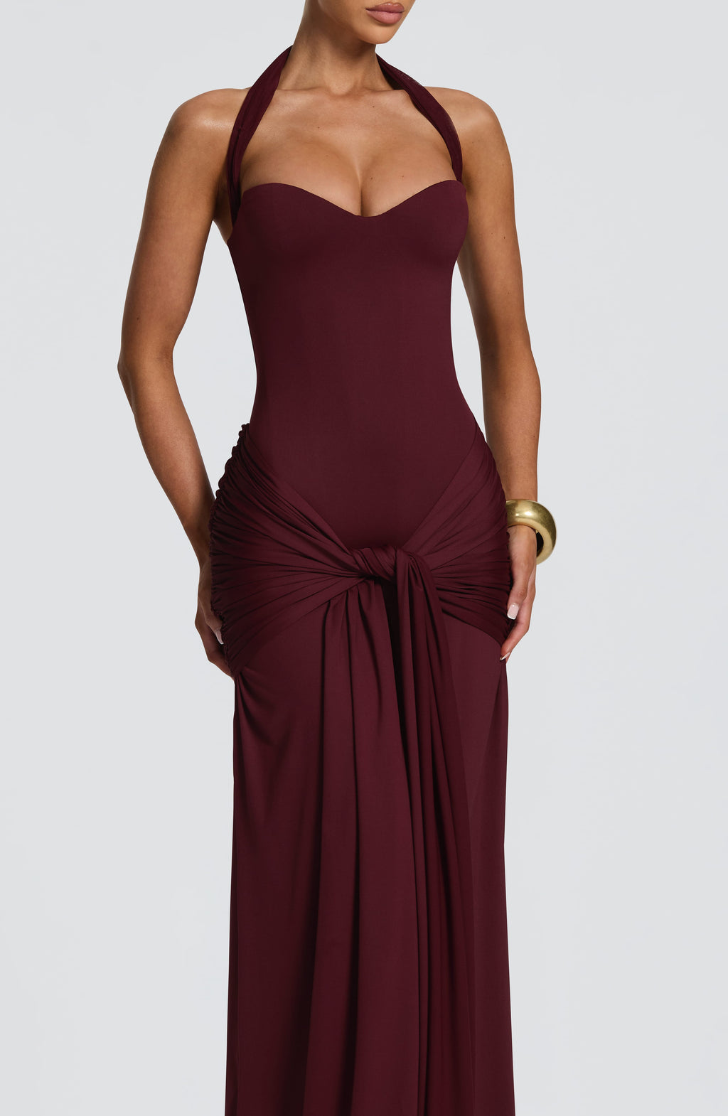 Paige Maxi Dress - Cherry Lacquer