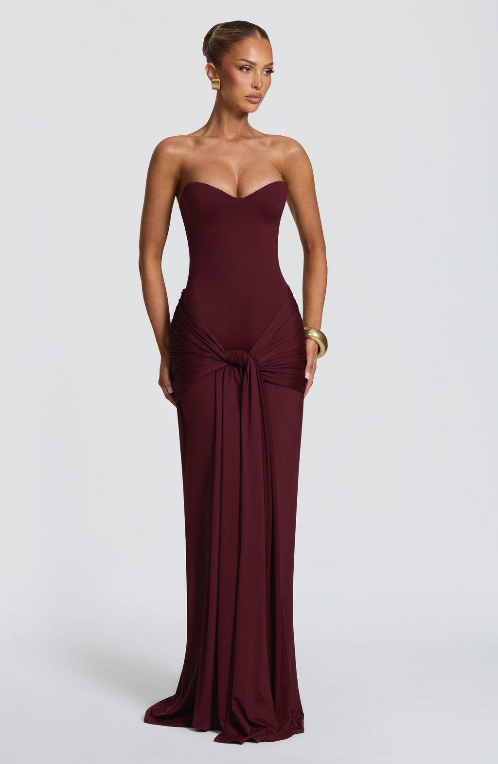 Paige Maxi Dress - Cherry Lacquer