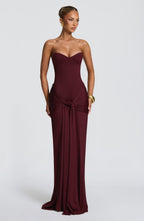 Paige Maxi Dress - Cherry Lacquer