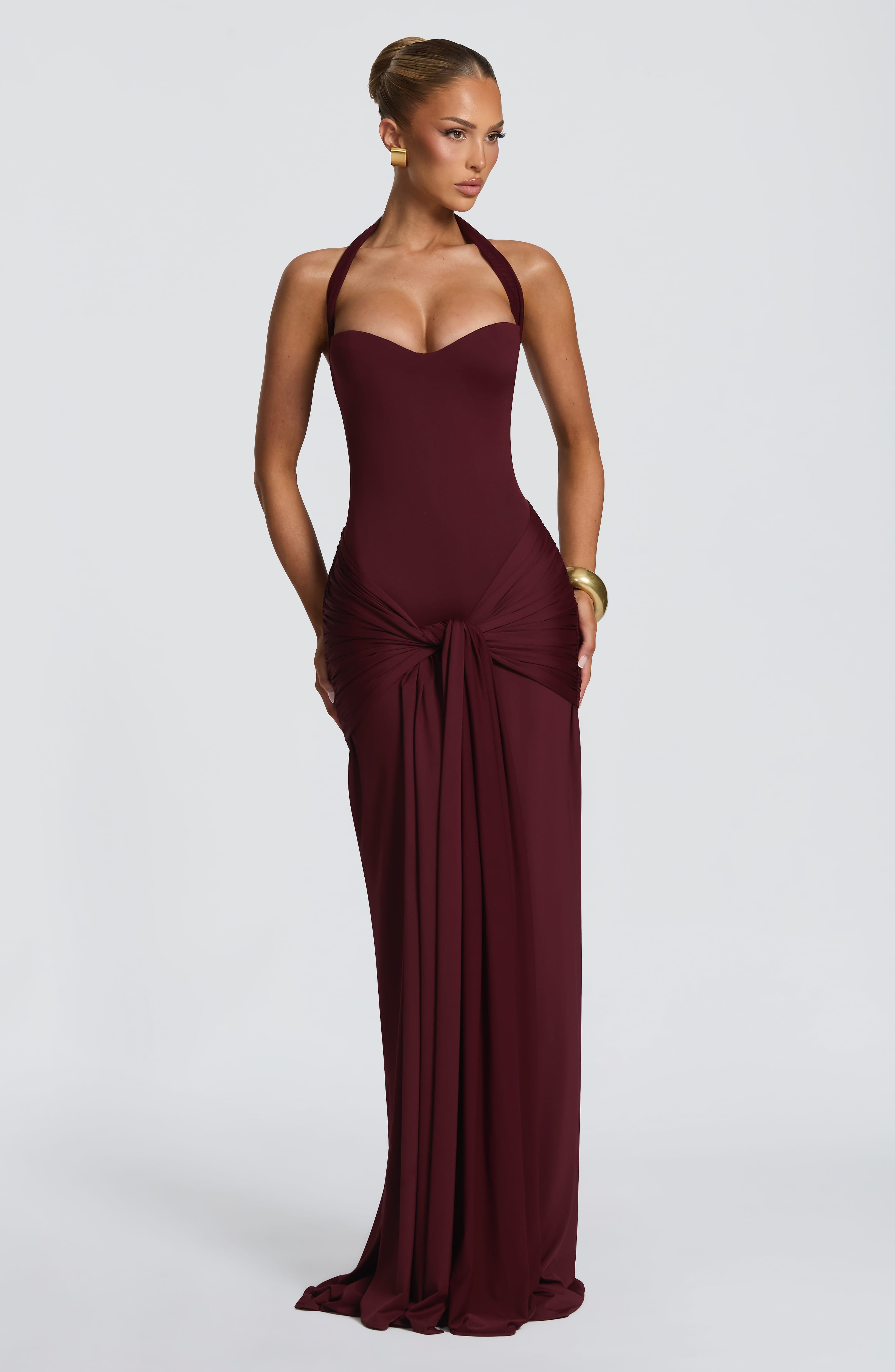 Paige Maxi Dress - Cherry Lacquer