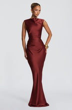 Christy Maxi Dress - Deep Rust