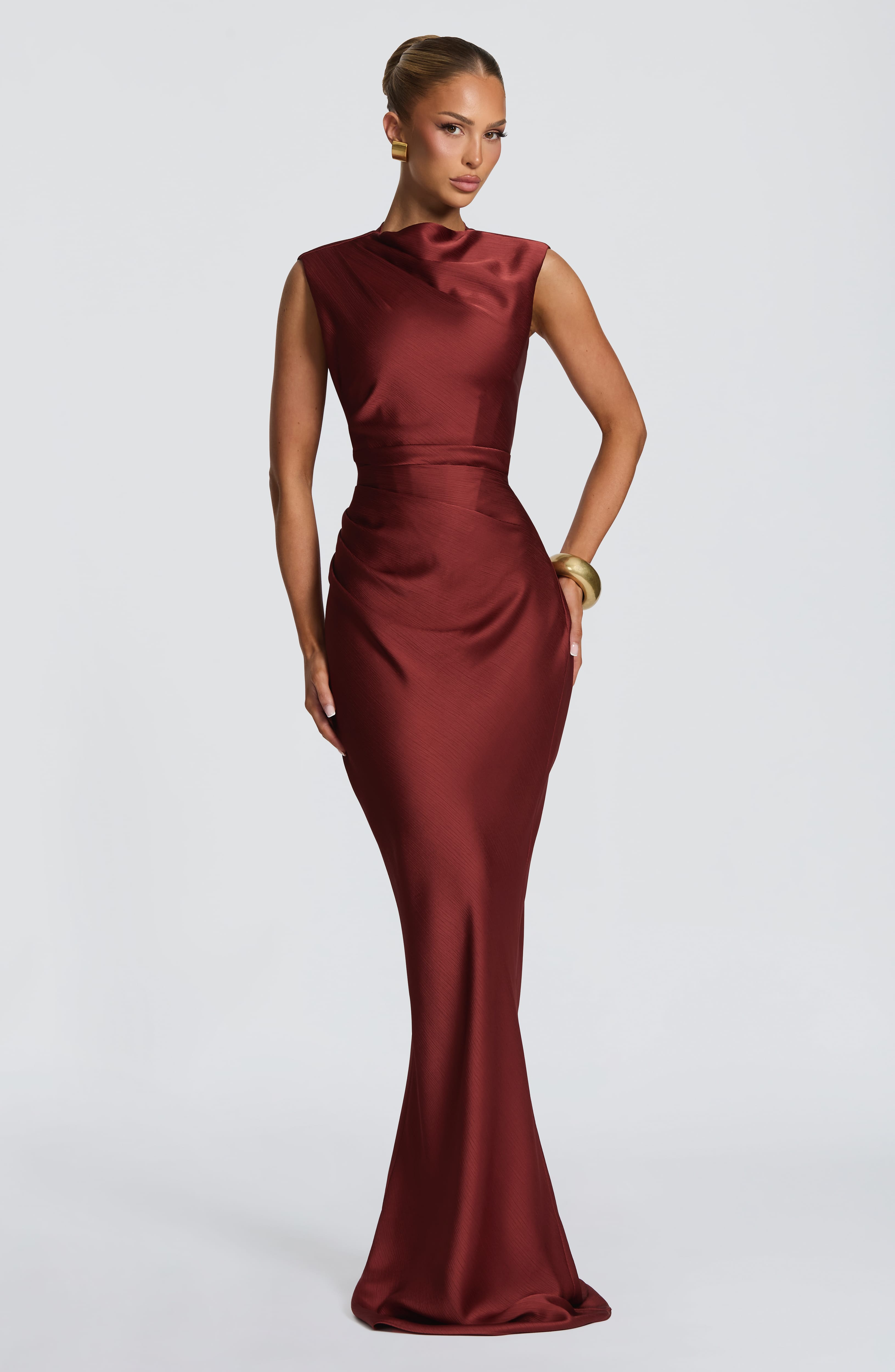 Christy Maxi Dress - Deep Rust