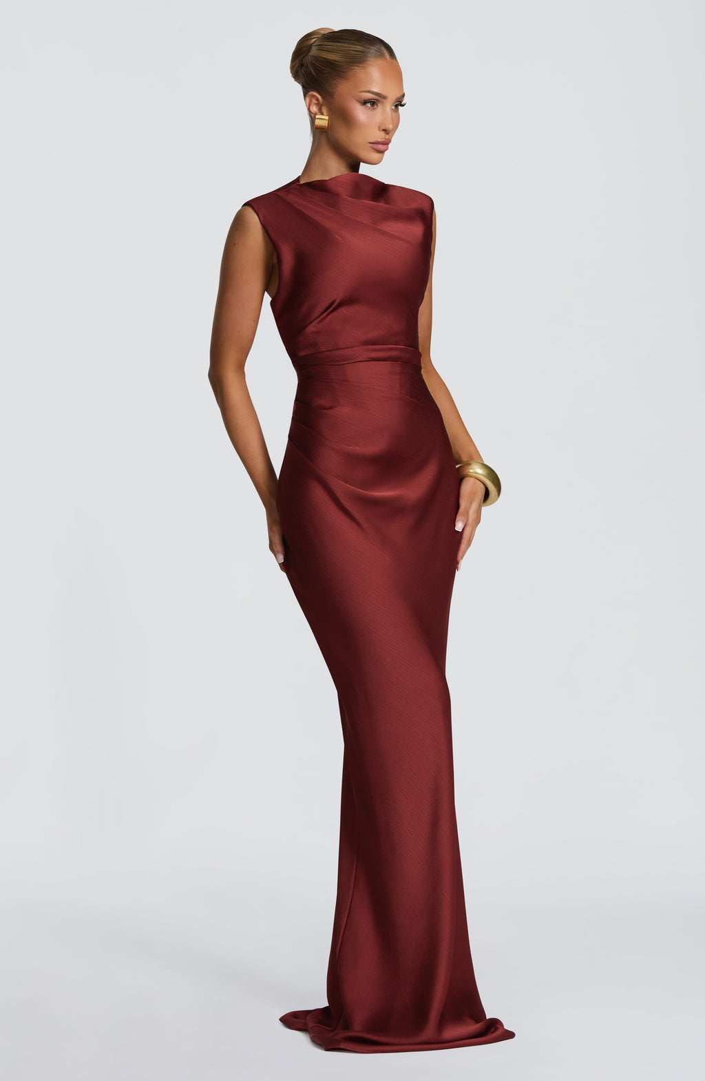 Christy Maxi Dress - Deep Rust