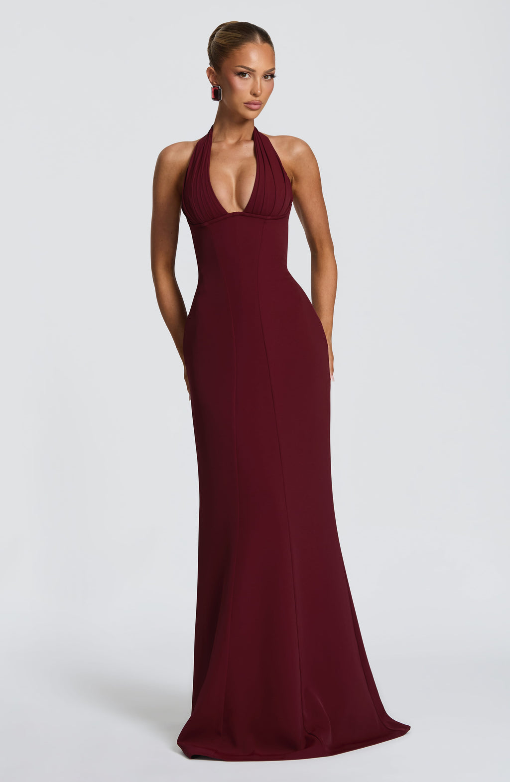 Sarah Maxi Dress - Cherry Lacquer
