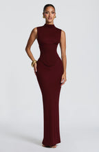 Brooke Maxi Dress - Cherry Lacquer