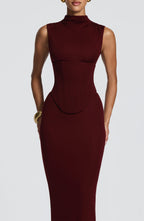 Brooke Maxi Dress - Cherry Lacquer