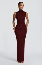 Brooke Maxi Dress - Cherry Lacquer