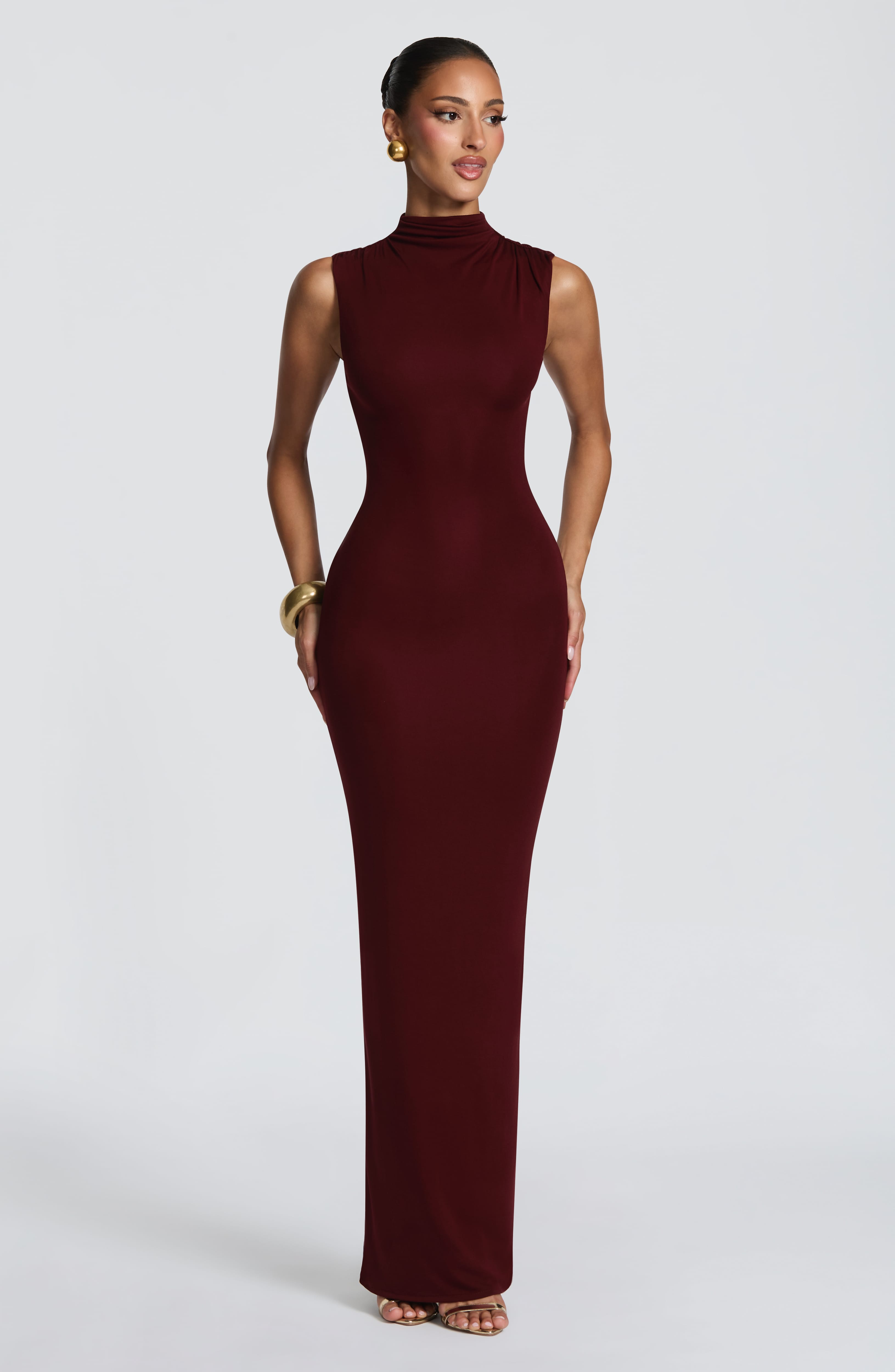 Brooke Maxi Dress - Cherry Lacquer