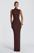 Brooke Maxi Dress - Plum Brown
