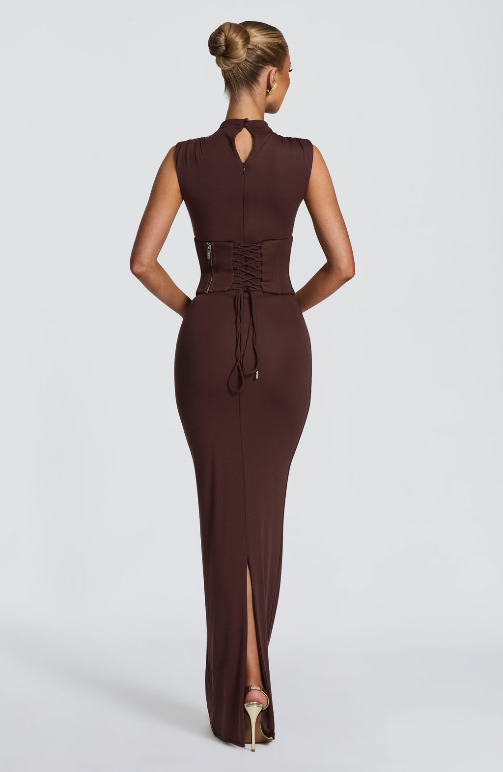 Brooke Maxi Dress - Plum Brown