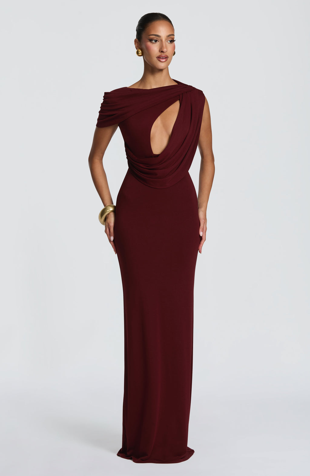 Clara Maxi Dress - Cherry Lacquer