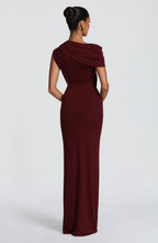 Clara Maxi Dress - Cherry Lacquer