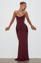 Paige Maxi Dress - Cherry Lacquer
