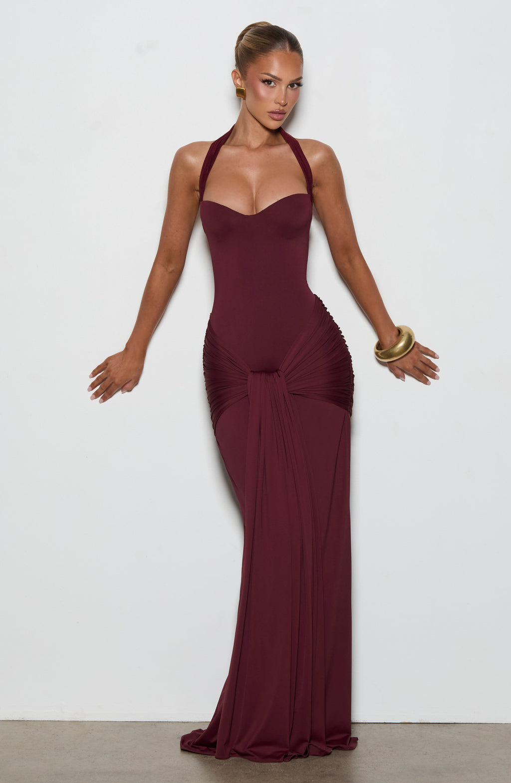 Paige Maxi Dress - Cherry Lacquer