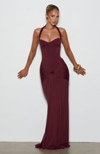 Paige Maxi Dress - Cherry Lacquer