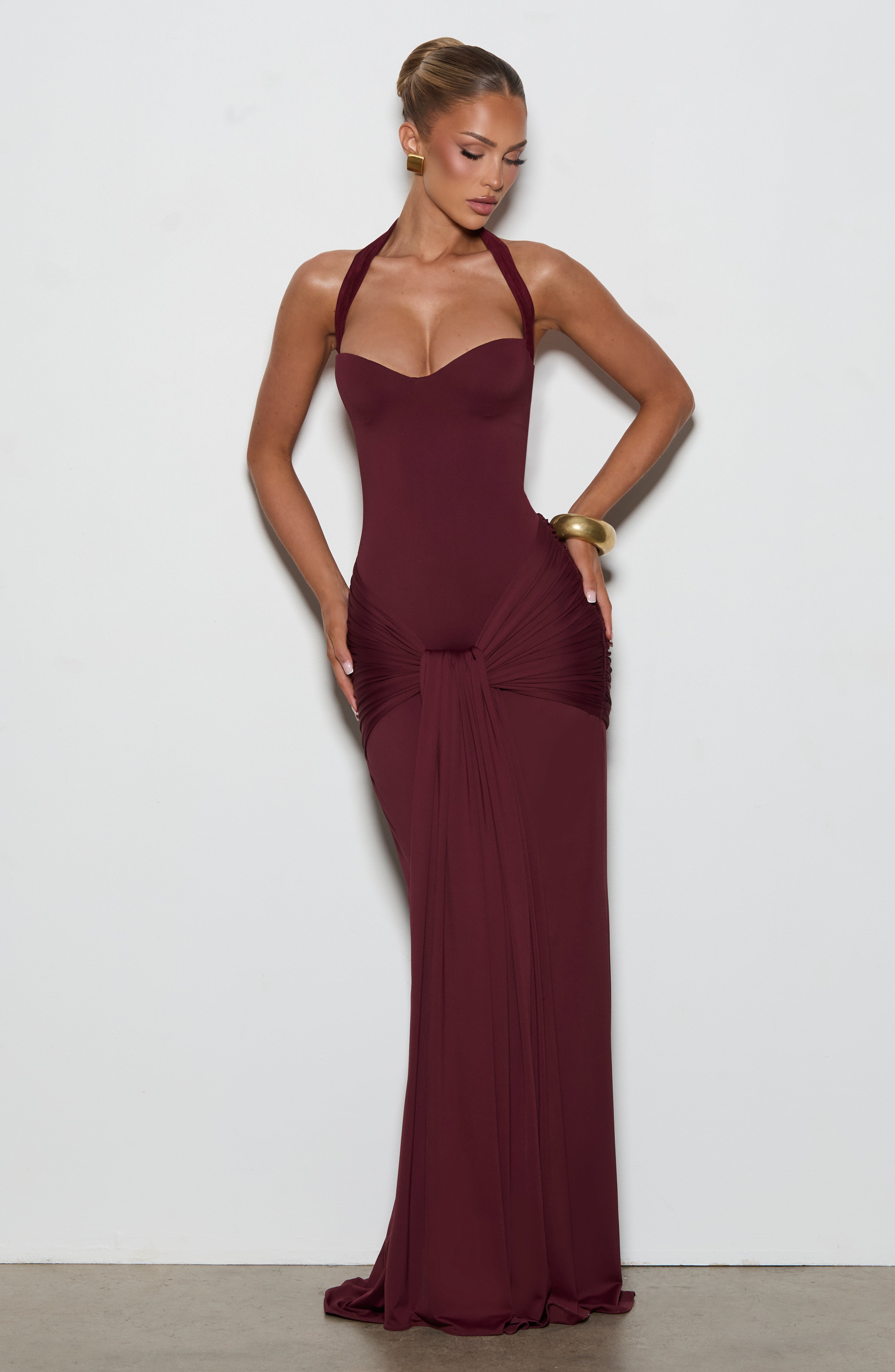 Paige Maxi Dress - Cherry Lacquer