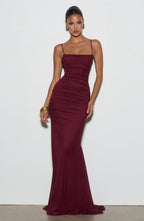 Leonora Gown - Cherry Lacquer