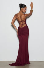 Leonora Gown - Cherry Lacquer