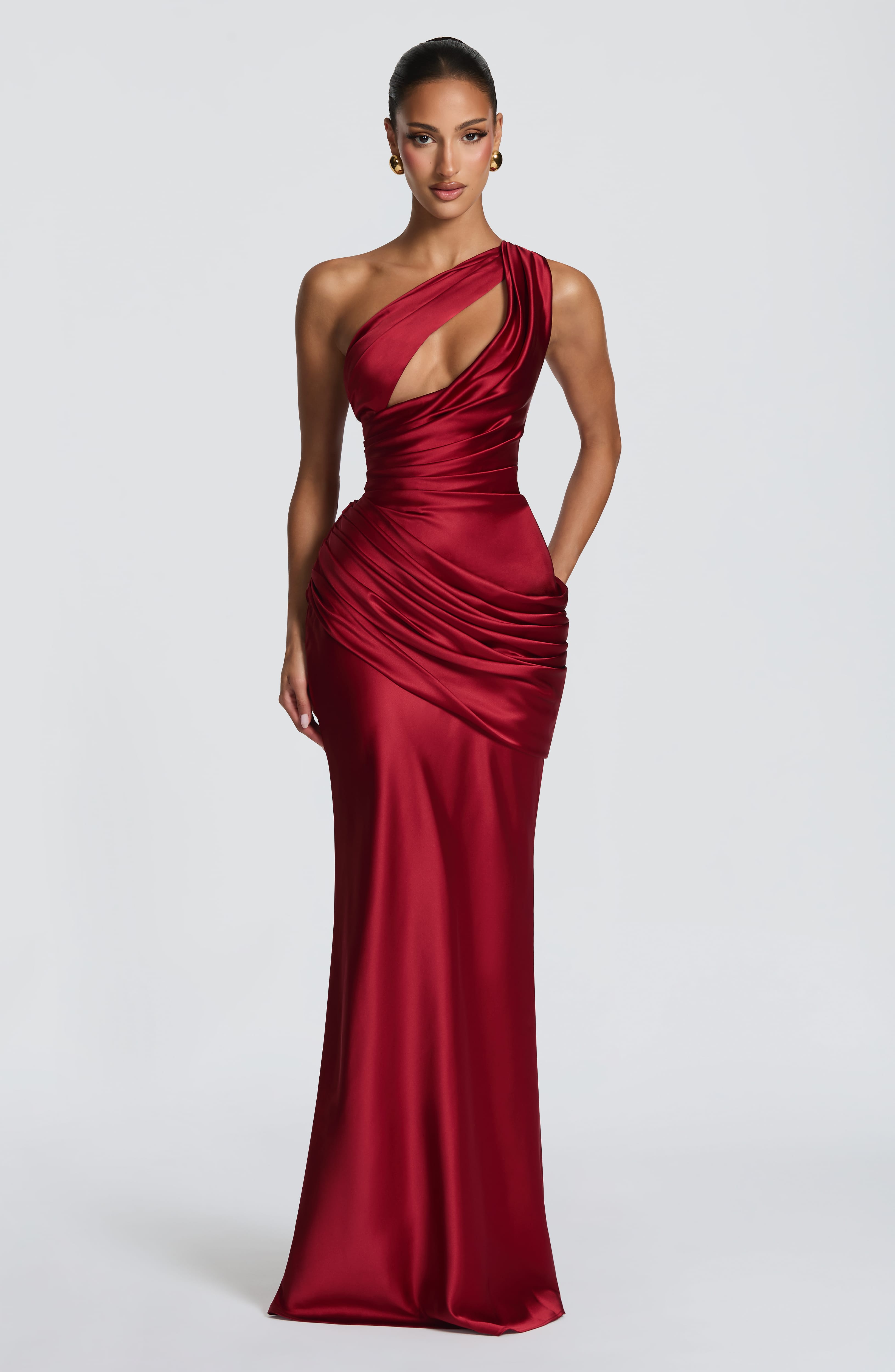 Acacia Maxi Dress - Deep Red