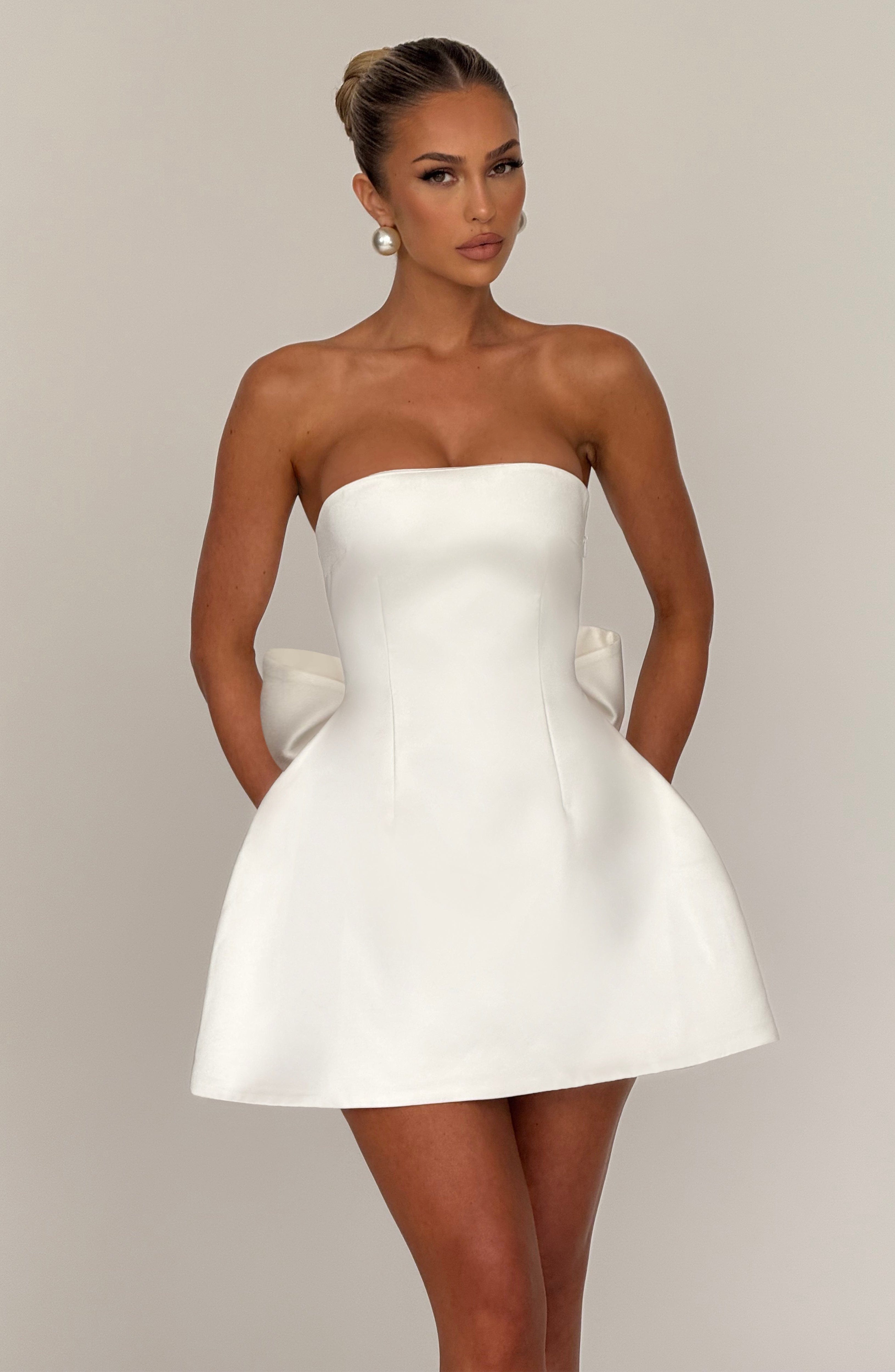 Amber Mini Dress - Ivory