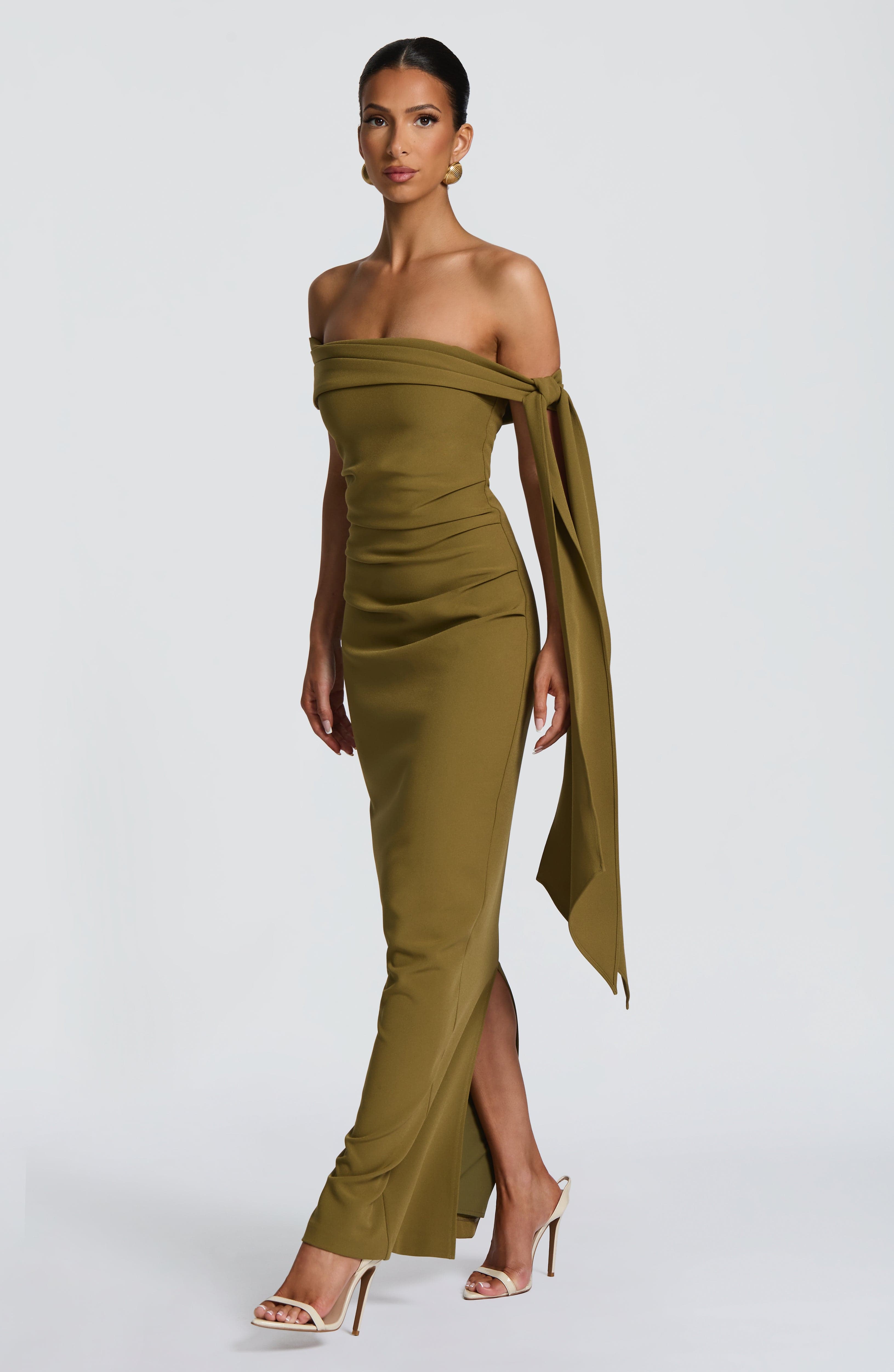 Molly Maxi Dress - Deep Olive