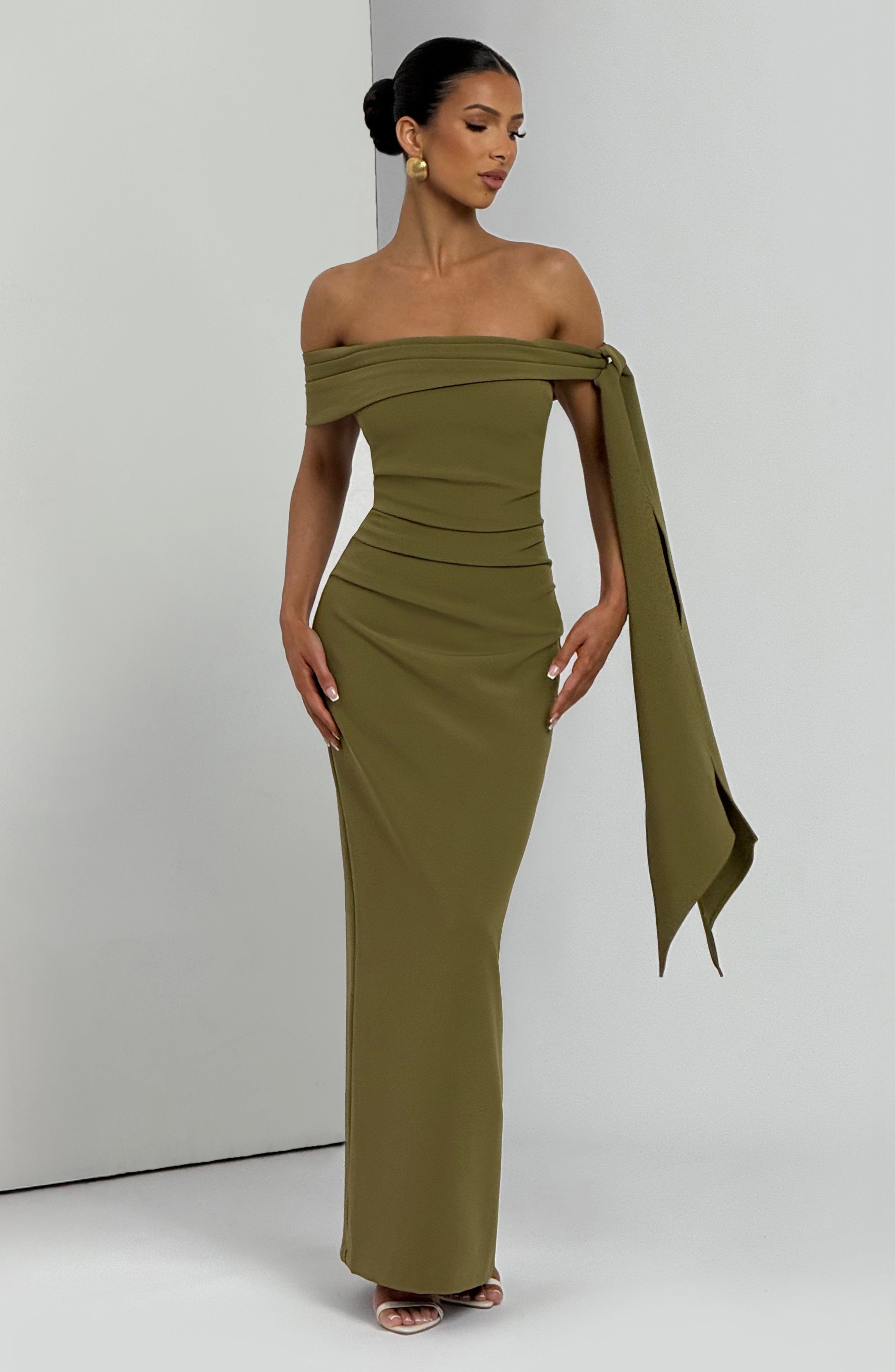 Molly Maxi Dress - Deep Olive