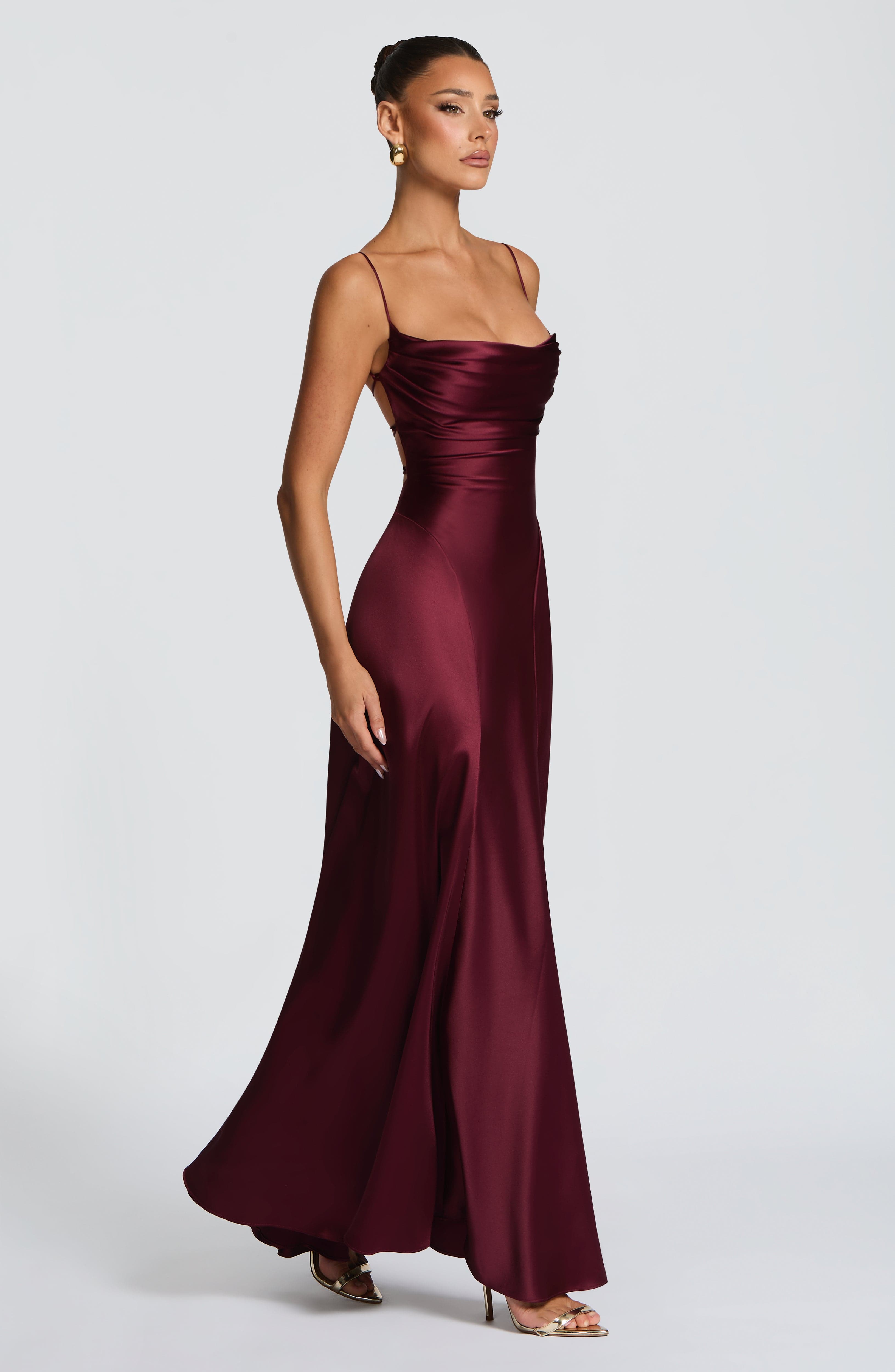 Sophia Maxi Dress - Cherry Lacquer