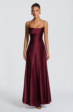Sophia Maxi Dress - Cherry Lacquer