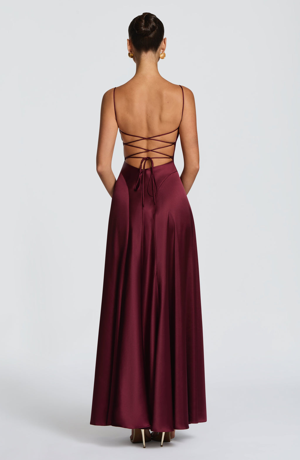 Sophia Maxi Dress - Cherry Lacquer