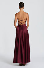 Sophia Maxi Dress - Cherry Lacquer