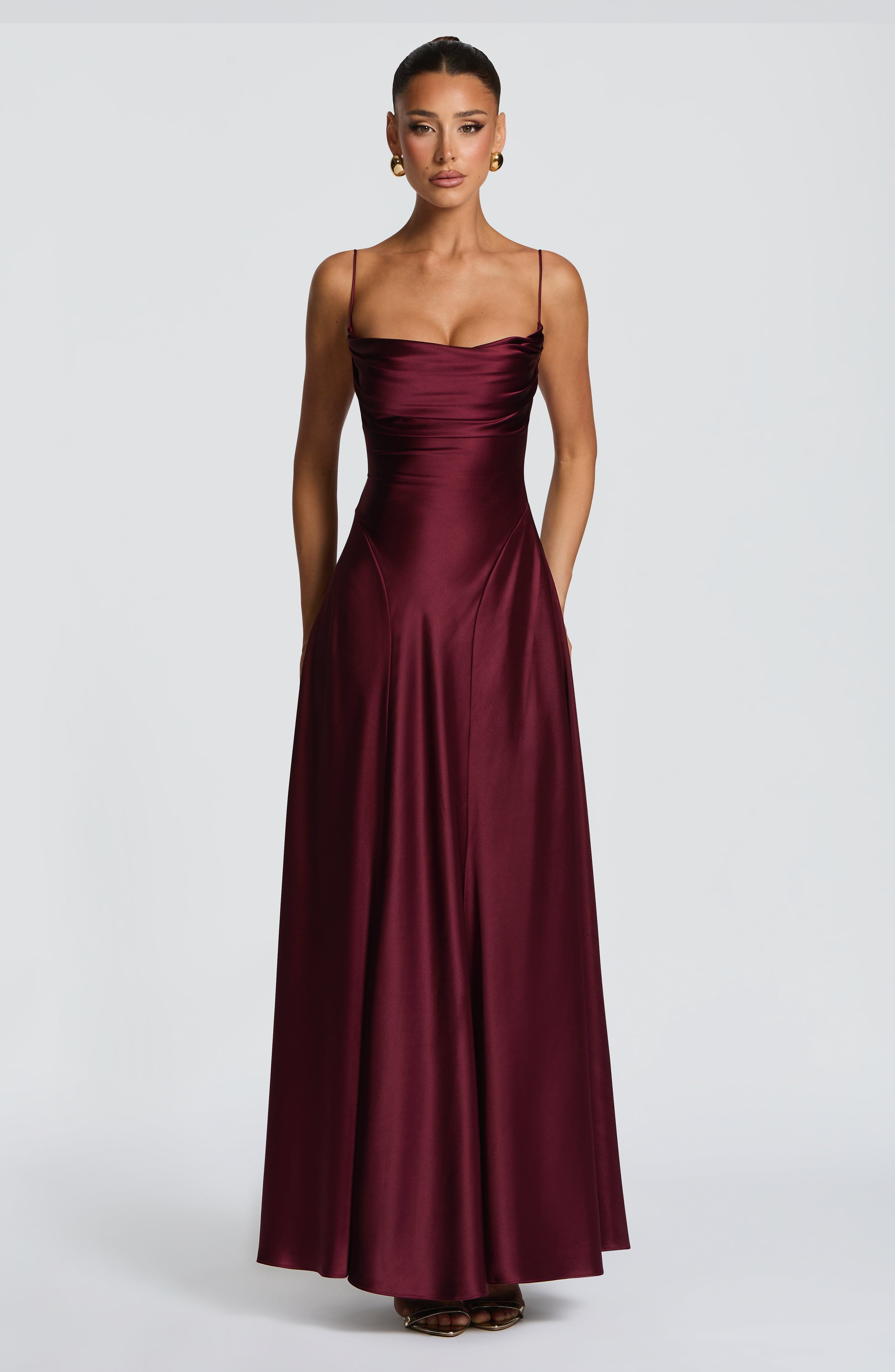 Sophia Maxi Dress - Cherry Lacquer