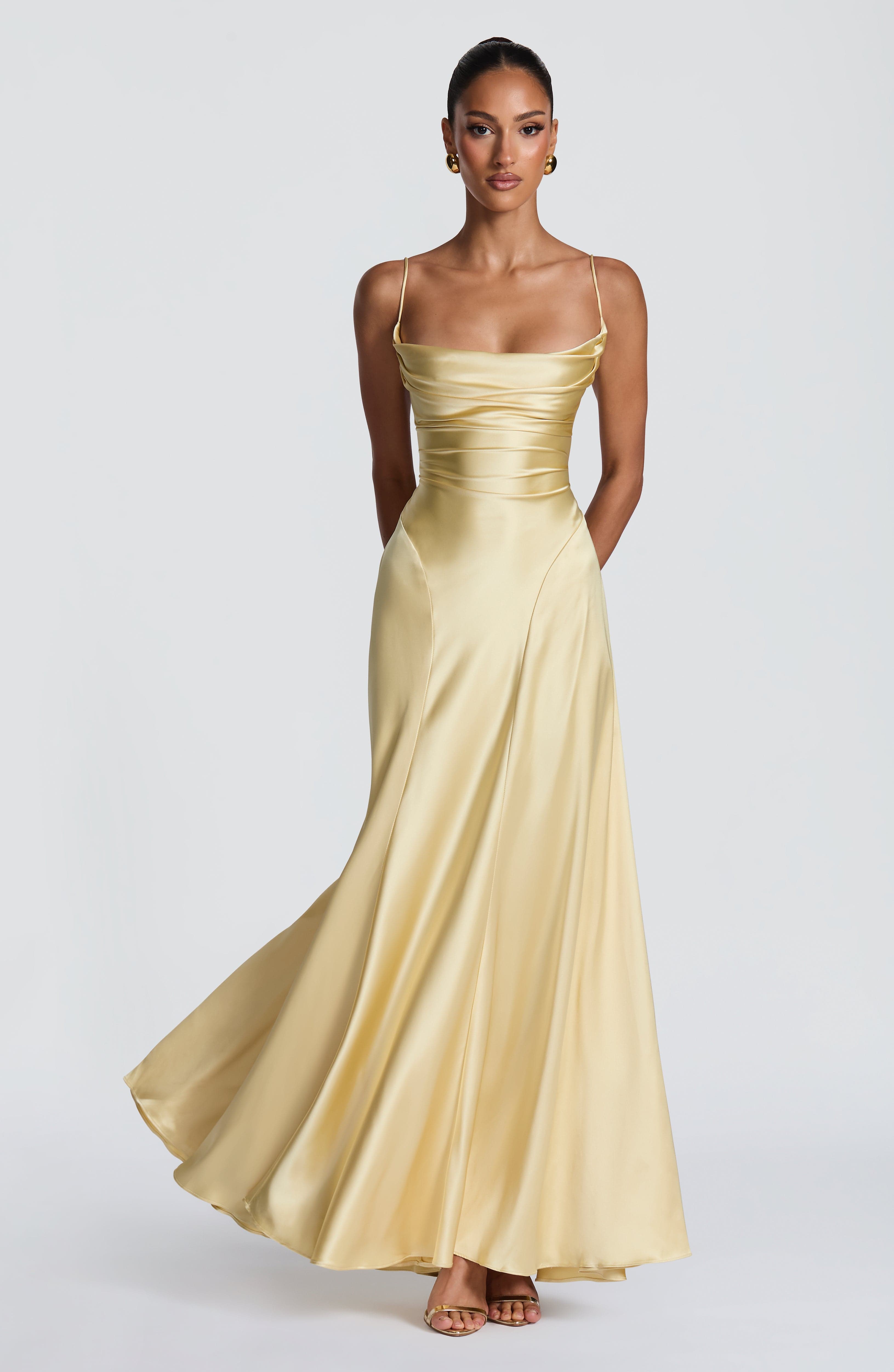 Sophia Maxi Dress - Lemon