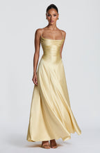 Sophia Maxi Dress - Lemon