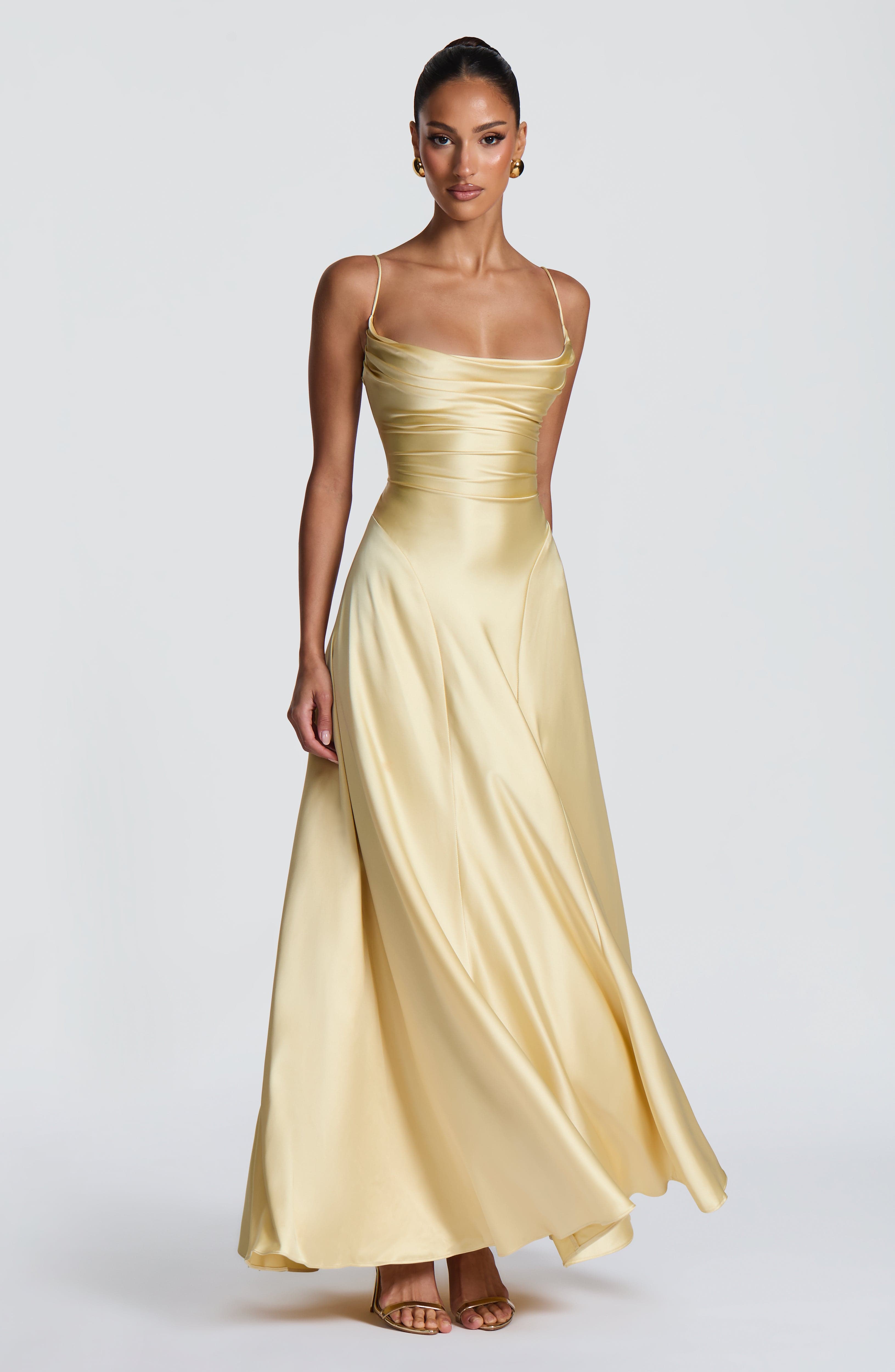 Sophia Maxi Dress - Lemon