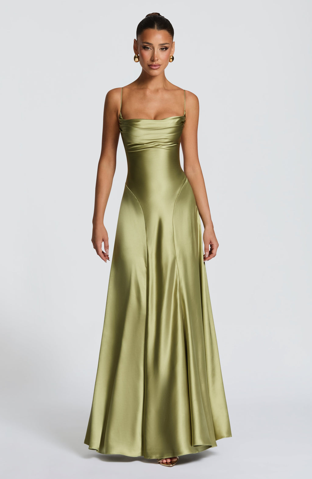 Sophia Maxi Dress - Light Olive