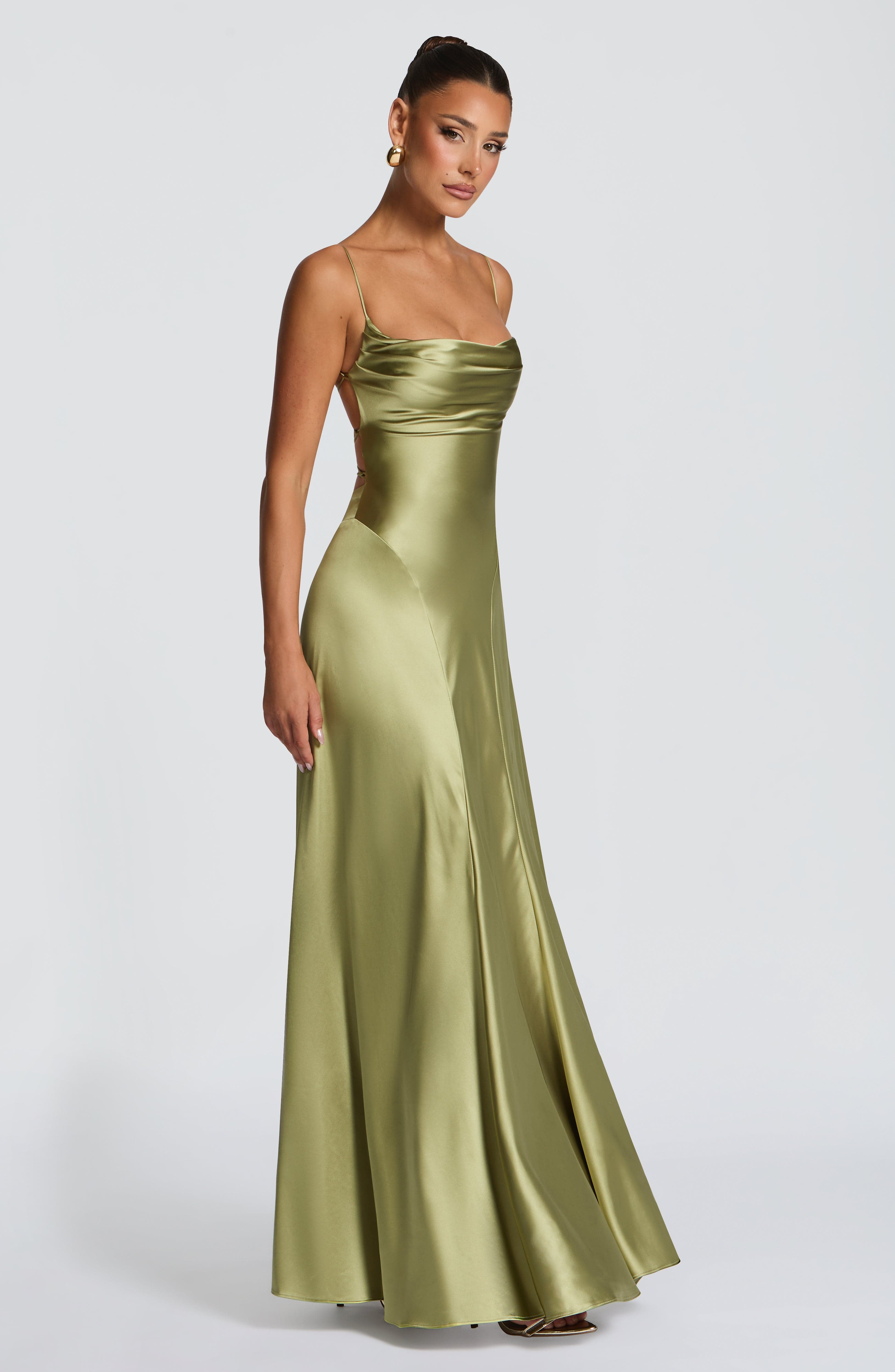 Sophia Maxi Dress - Light Olive