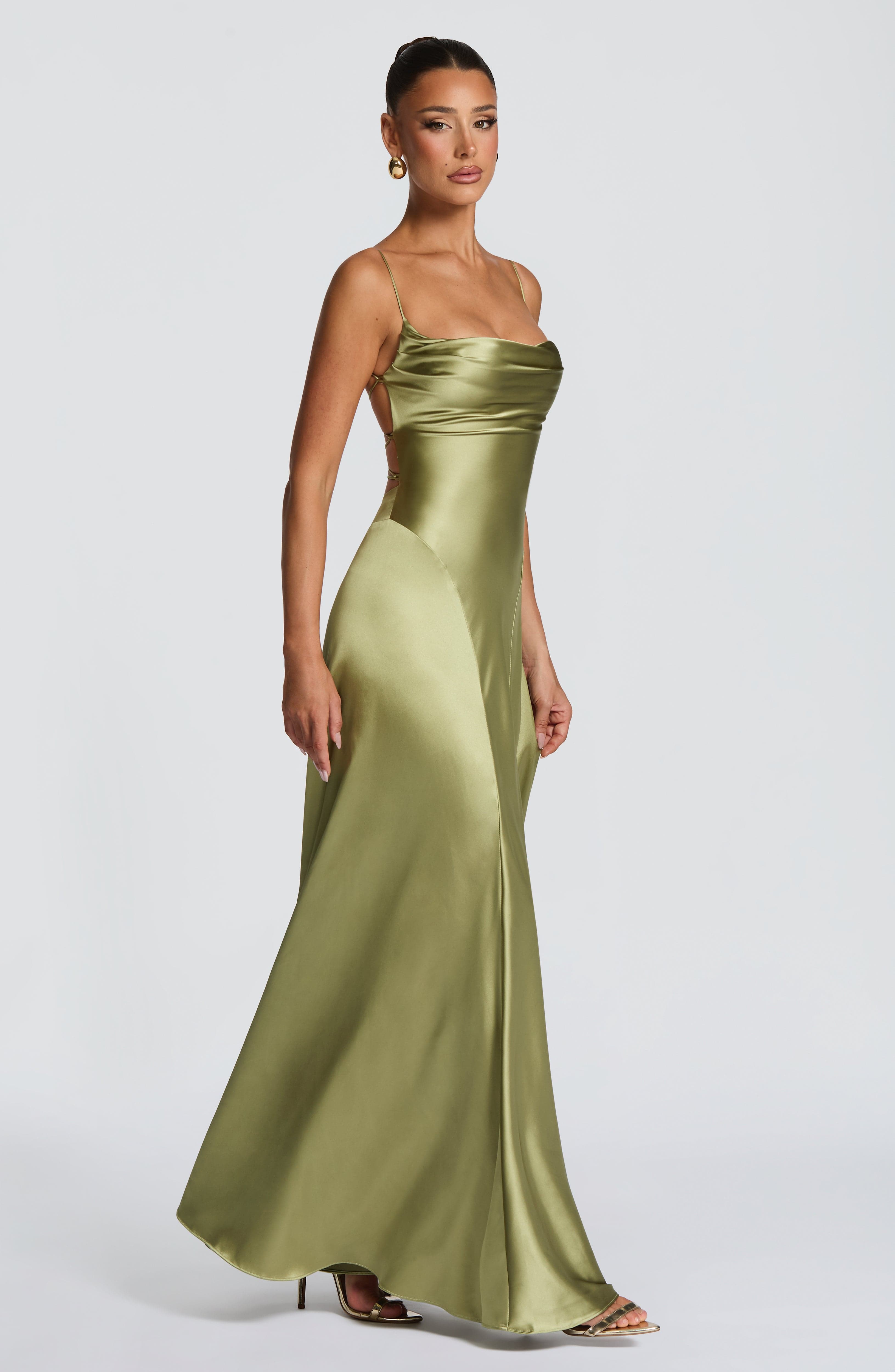 Sophia Maxi Dress - Light Olive