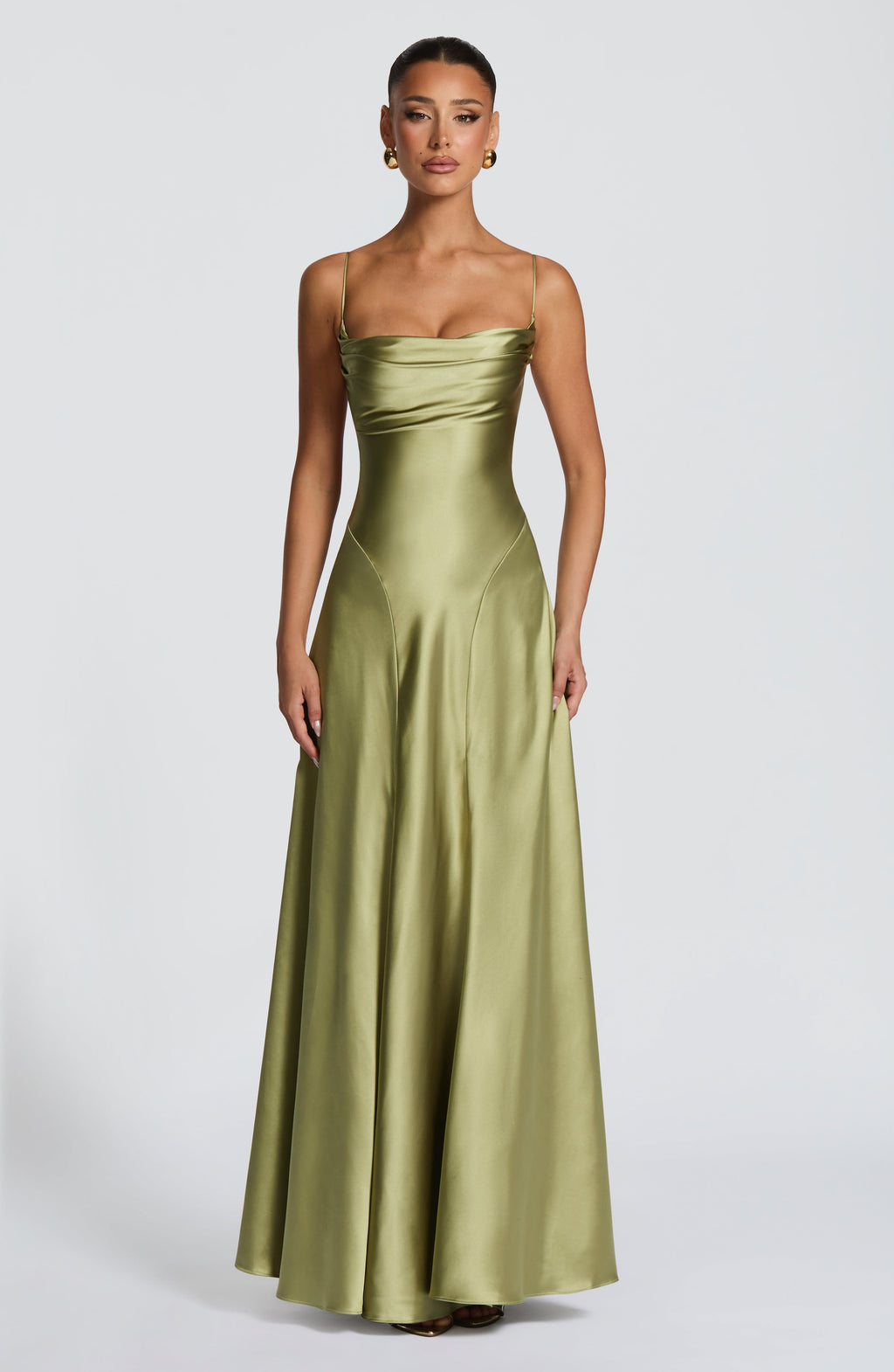Sophia Maxi Dress - Light Olive