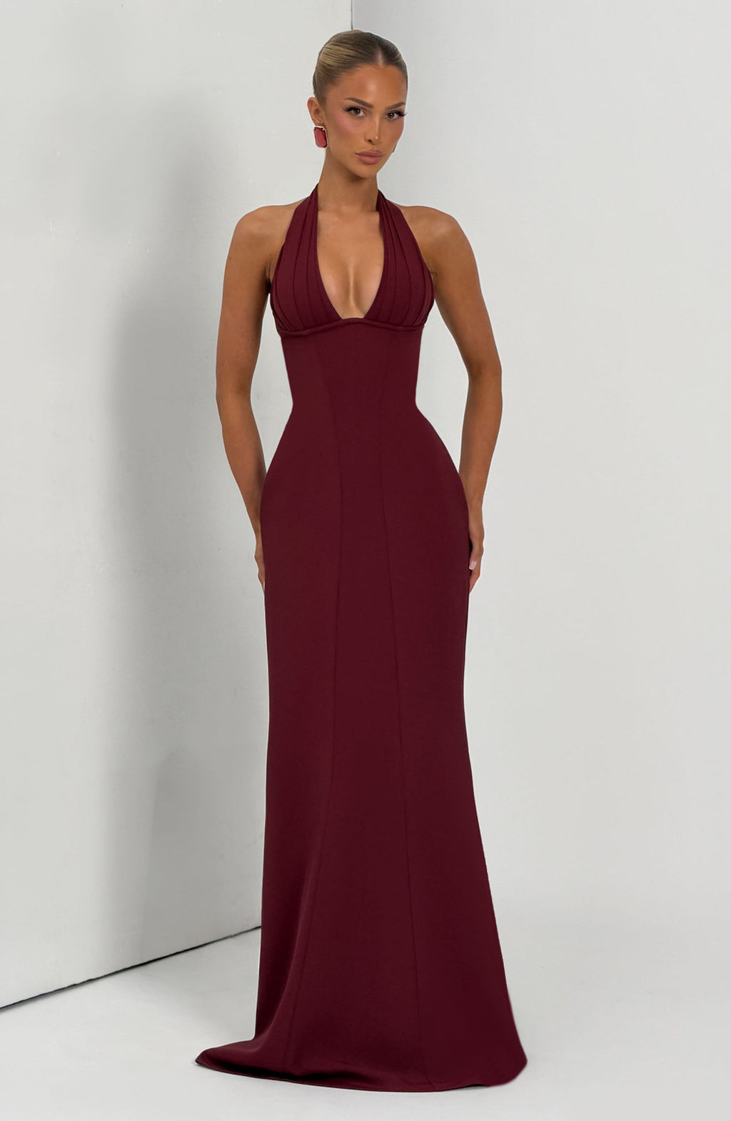 Emma Maxi Dress - Cherry Lacquer