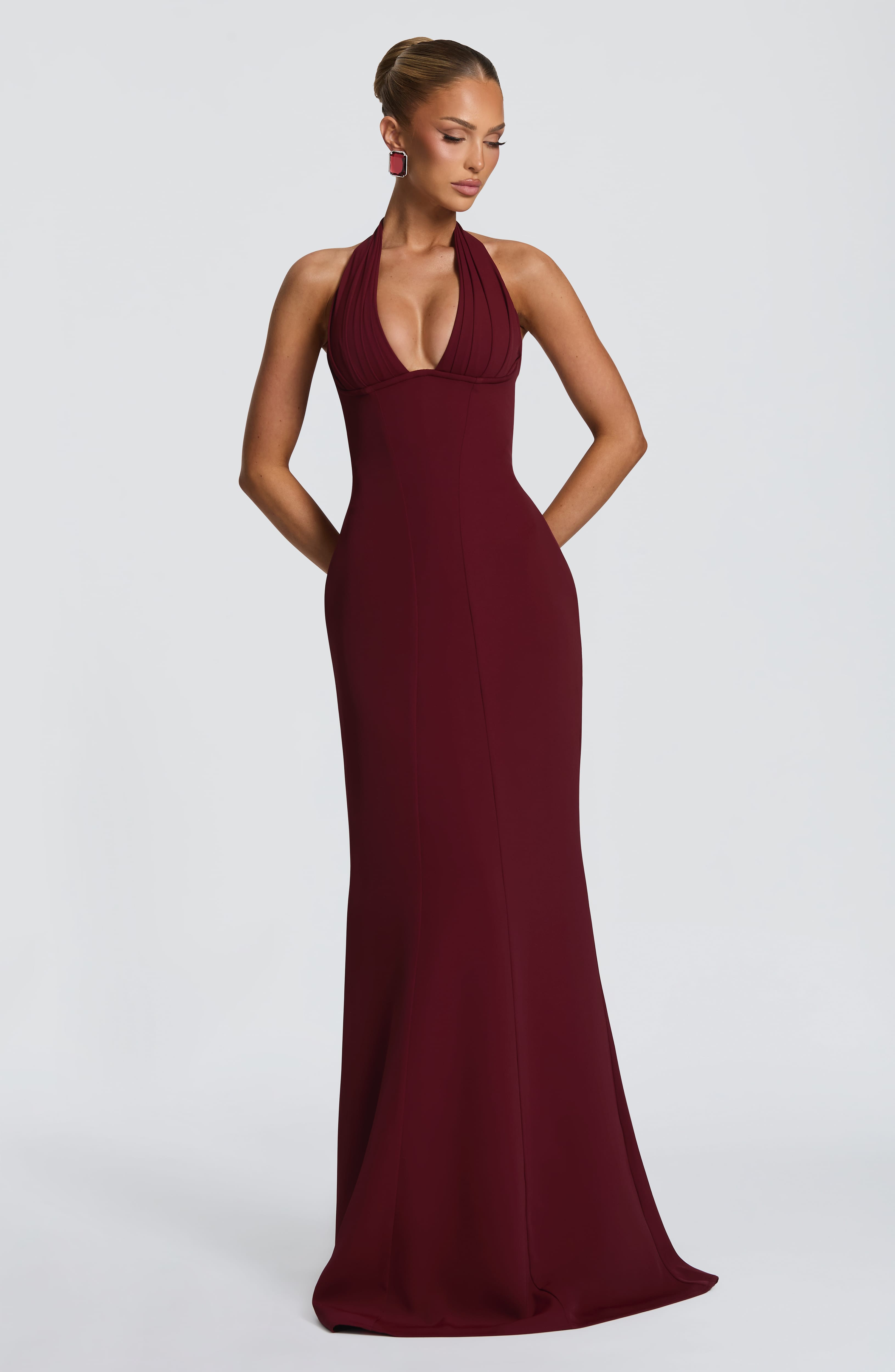 Emma Maxi Dress - Cherry Lacquer