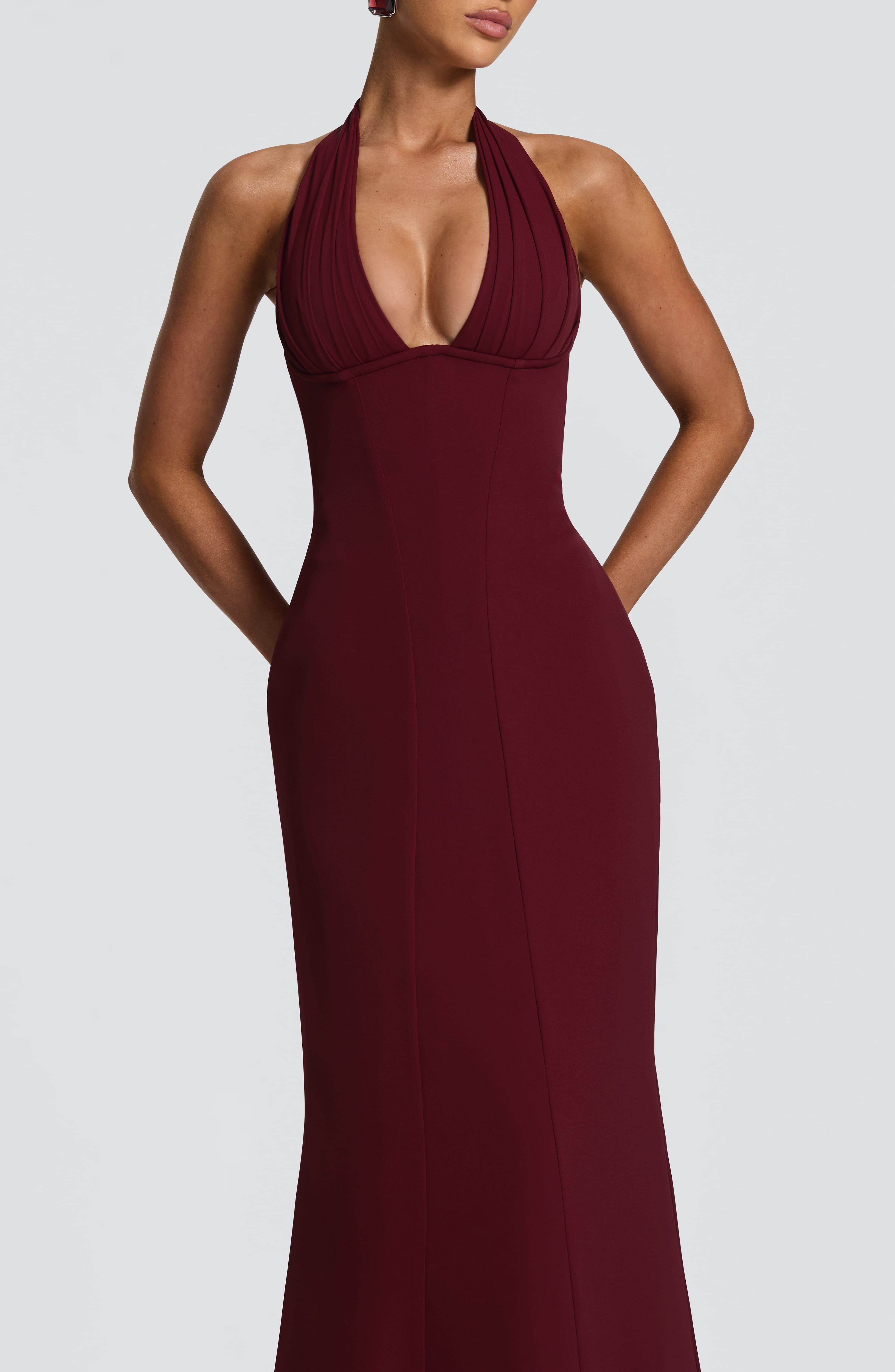 Emma Maxi Dress - Cherry Lacquer