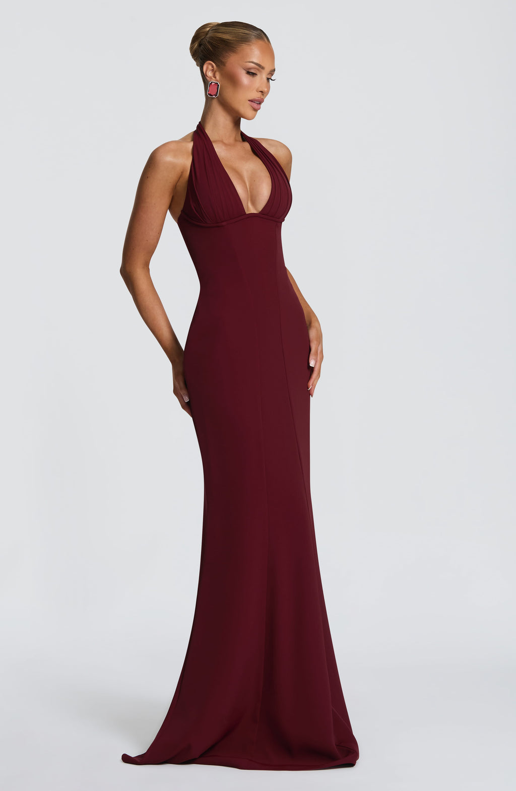 Emma Maxi Dress - Cherry Lacquer